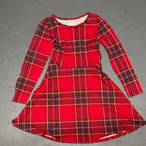 Plaid Red Kids Dress